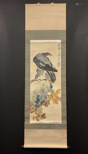 A CHINESE PAINTING, GAO JIANFU'S EAGLE