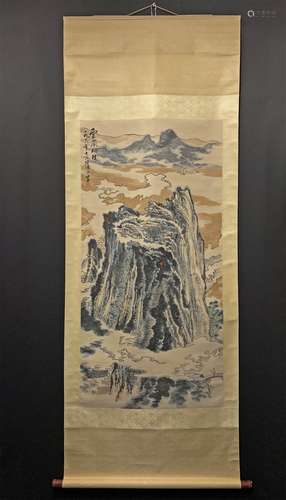 A CHINESE PAINTING, LU YANSHAO MARKED