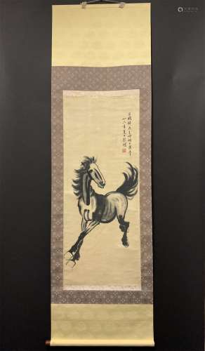 A CHINESE HORSE PAINTING, XU BEIHONG MARKED