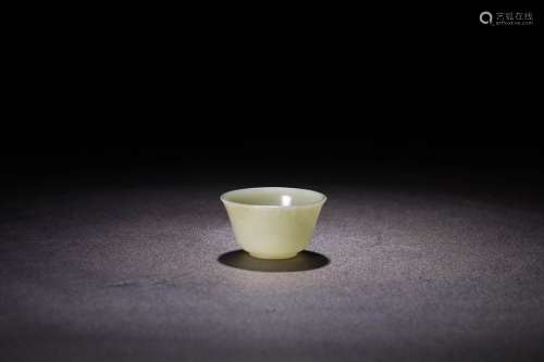 A Chinese Hetian Jade Teacup