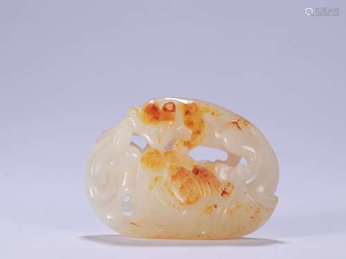 A Chinese Hetian Jade Pendant With Auspicious Meaning