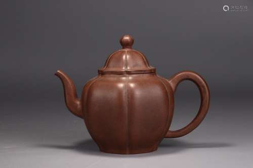 A Chinese Zisha Teapot With Mark