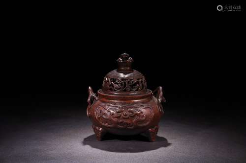 A Chinese Chenxiang Wood Censer