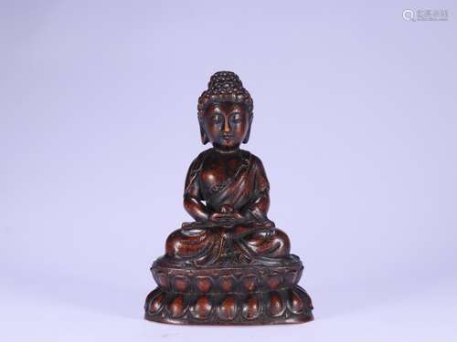 A Chinese Chenxiang Wood Gautama Buddha