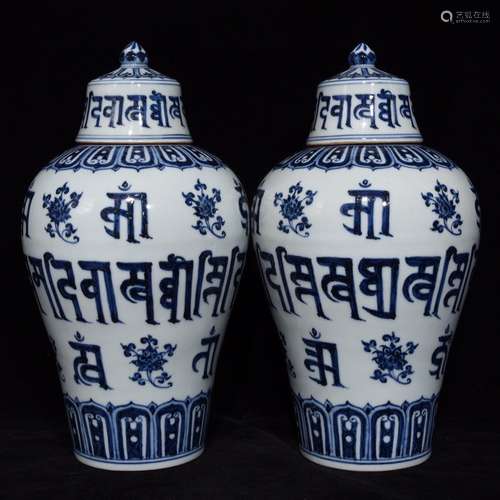 A Chinese Blue And White Meiping Vase