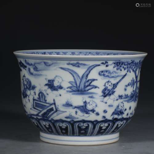 A Chinese Blue And White Teacup