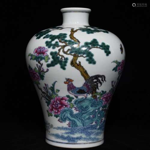 A Chinese Dou Cai Meiping Vase