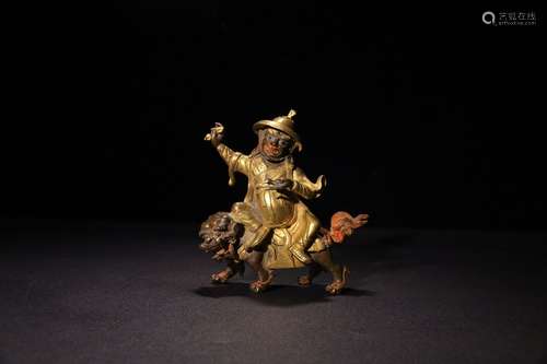 A Chinese Gilt Bronze Buddha Ornament