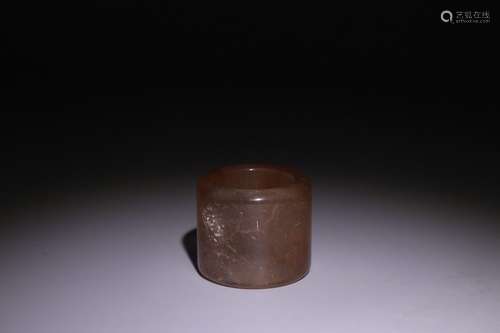 A Chinese Crystal Thumb Ring