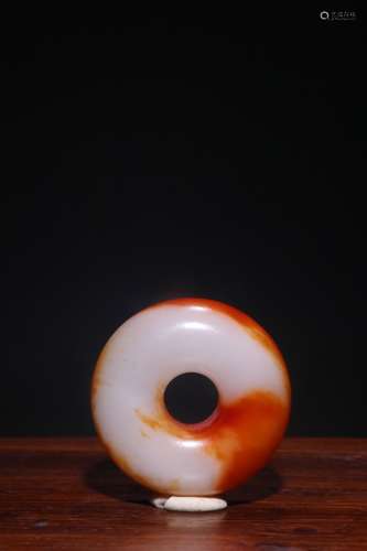 A Chinese Hetian Jade Circle Pendant