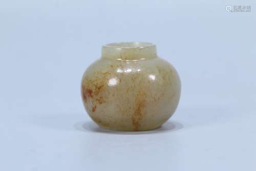 A Chinese Hetian Jade Small Vase