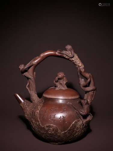 A Chinese Zisha Teapot