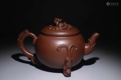 A Chinese Zisha Teapot