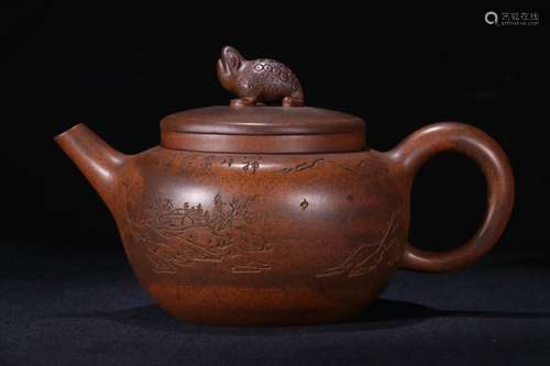 A Chinese Zisha Teapot