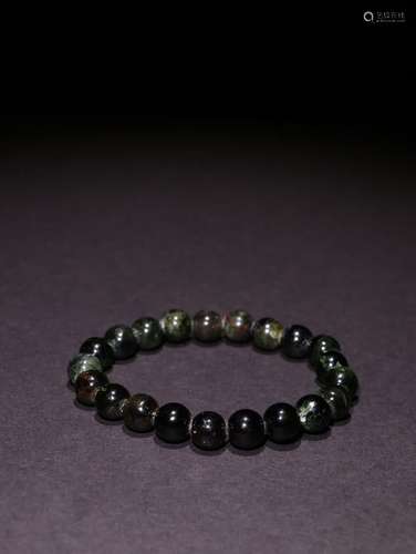 A Chinese Tourmaline Bracelet