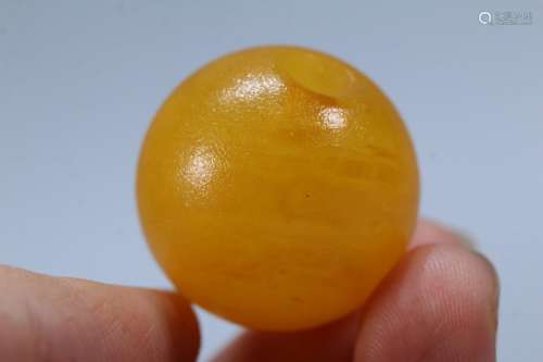 A Chinese Amber Seed