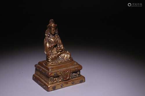 A Chinese Gilt Bronze Buddha Statue