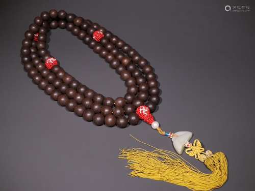 A Chinese Agarwood Rosary