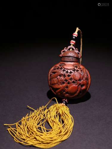 A Chinese Bamboo Pendant