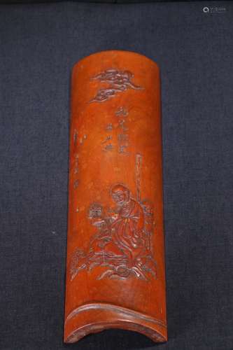 A Chinese Bamboo Figure-Story Paperweight