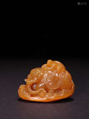 A Chinese Tianhuang Stone Figure-Story Carved Ornament