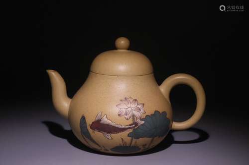 A Chinese Zisha Teapot