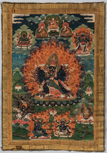 ThangkaDepictingMulti-armedVajrabhairava