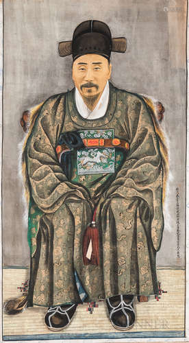 ChaeYongshin(1850-1941),HangingScrollPortraitofanOfficial