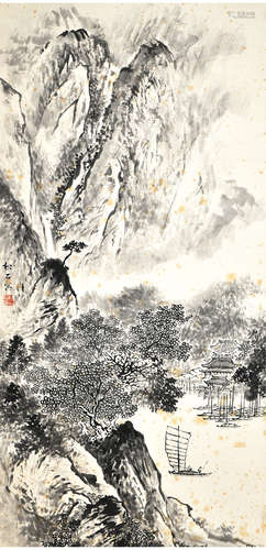 A Chinese Landscape Painting, Cui Songshi Mark