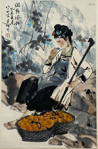 A Chinese Figure Painting, Song Yinke Mark