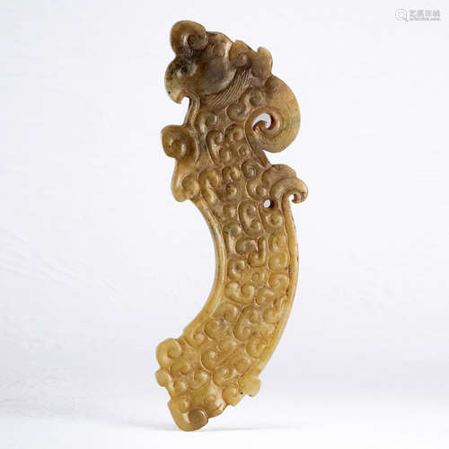 A Chinese Dragon Pattern Jade Pendant