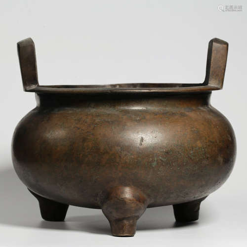 A Chinese Copper Incense Burner