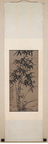 A Chinese Bamboo Painting, Zheng Banqiao Mark