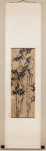 A Chinese Bamboo Painting, Zheng Banqiao Mark