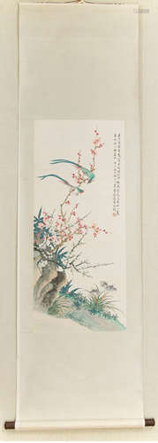 A Chinese Flower&bird Painting, Cai Xian Mark