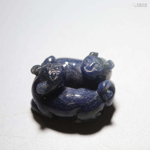 A Chinese Sapphire Ornament