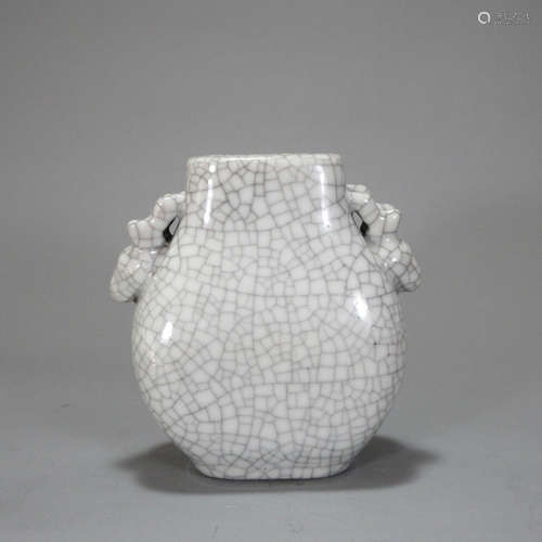 A Chinese Ge Kiln Porcelain Oblate Vase