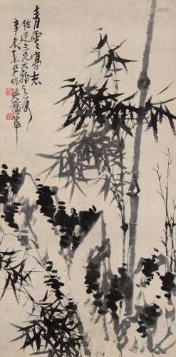 蒲华 辛未（1871年）作 1832～1911  青云高志  绘画 立轴  水墨纸本