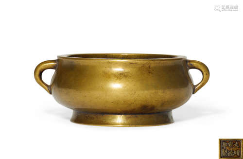 清早期 铜蚰耳炉  铜器