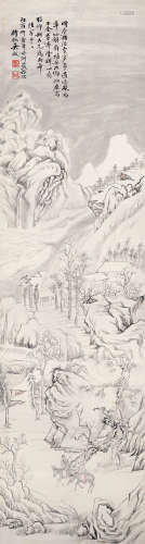 吴徵 丙寅（1926年） 作 1878～1949  山水  绘画 立轴  设色纸本