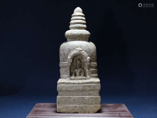 石彫釈迦牟尼仏舎利佛像　某家美術館出品