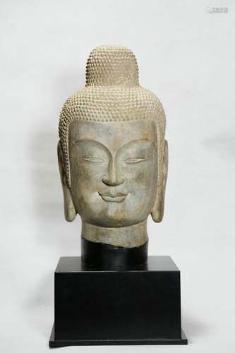 Chinese Stone Carving Buddha Head