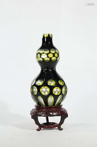 Chinese Exquisite Glass Porcelain Gourd