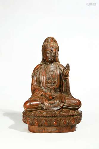 Chinese Agarwood Guanyin Statue