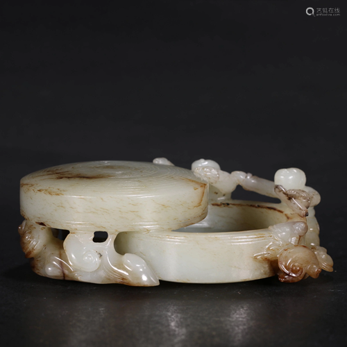 ANCIENT CHINESE WHITE JADE FIGURE AND MY…