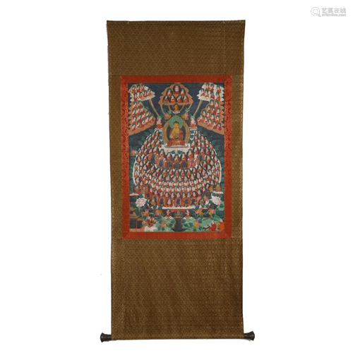 ANCIENT TIBETAN THANGKA