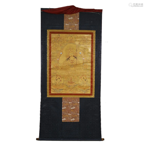 ANCIENT TIBETAN THANGKA