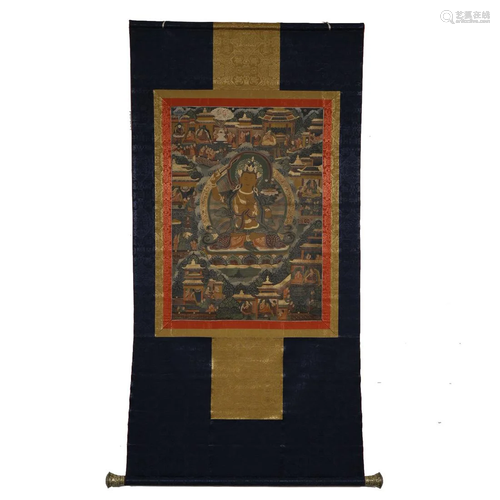 ANCIENT TIBETAN THANGKA