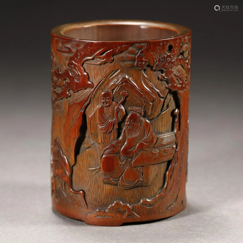 QING DYNASTY,CHINESE CARVED B…