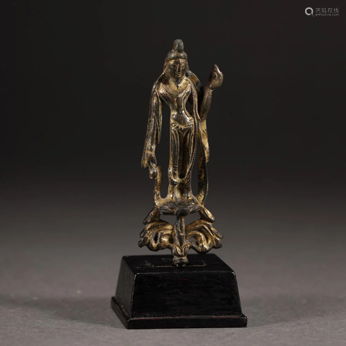 TANG DYNASTY,CHINESE GILT-BRO…